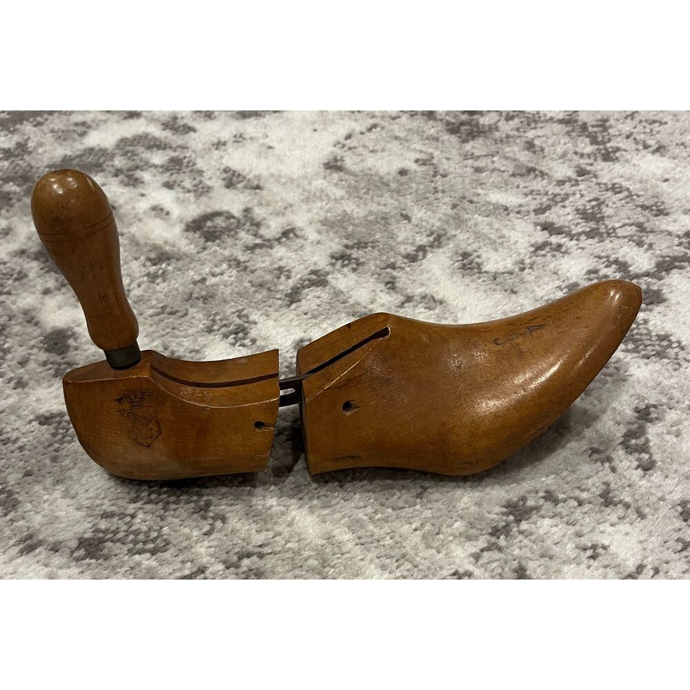 Antique O.A. Miller Wooden Shoe Stretcher Single 1903 Patent Size 4 3 OAMCO